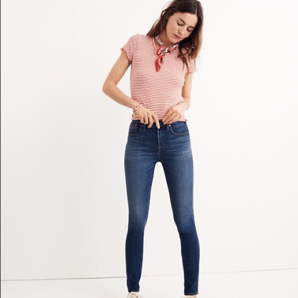 Madewell 10” High Rise Skinny in Danny Wash - Picture 1 of 6